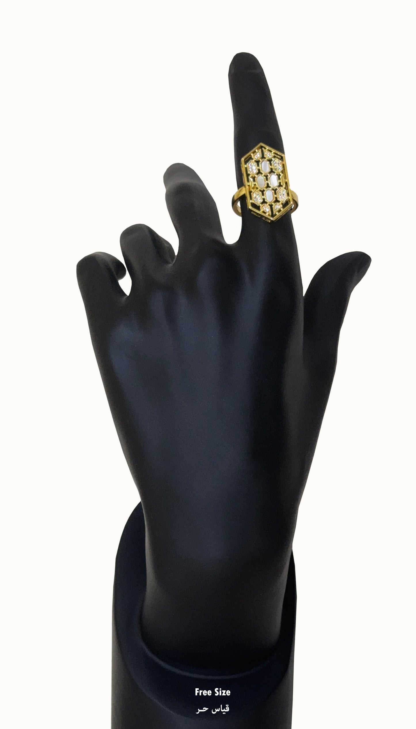 Golden Mosaic Ring
