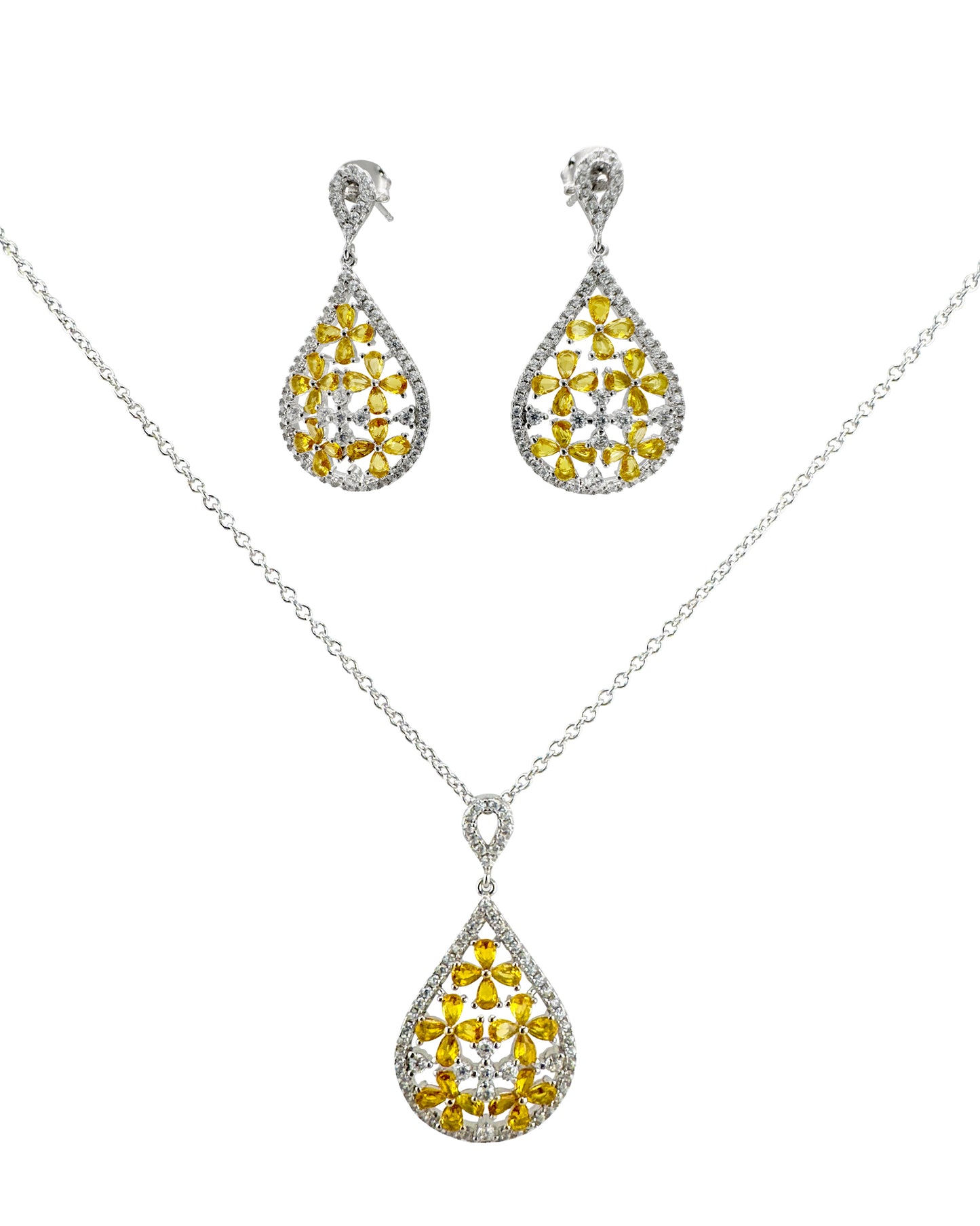 "Silver Blossom Dew Set"