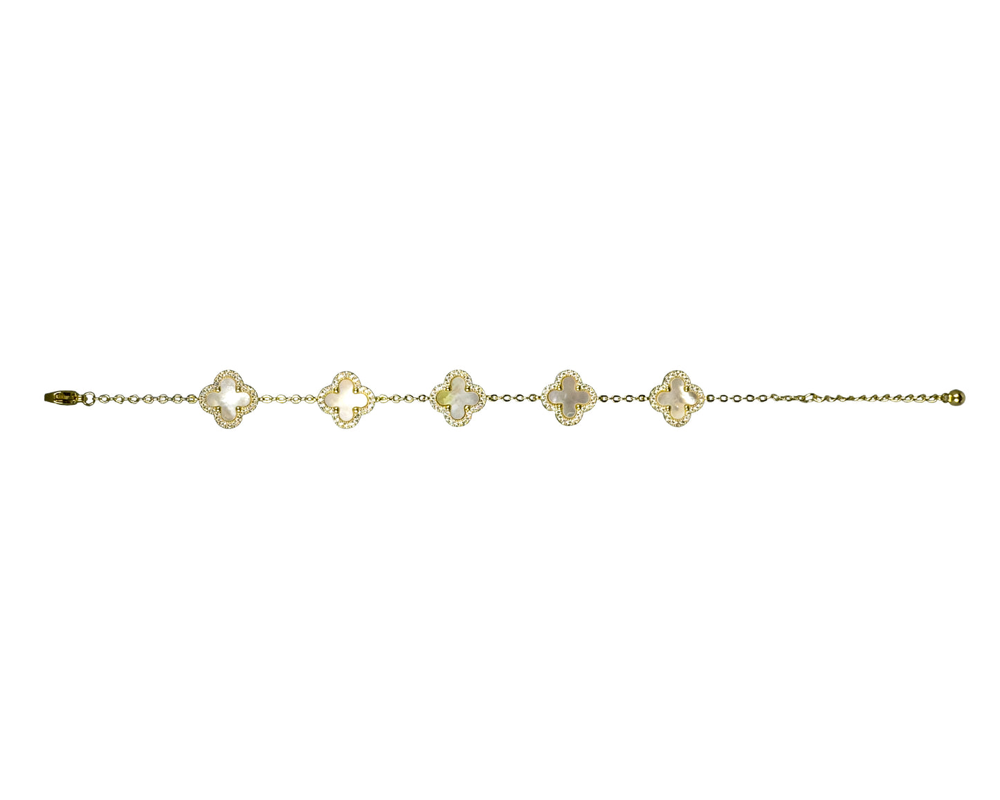 "Shell Bloom" Traditional Bracelet with Mother-of-Pearl Inlay