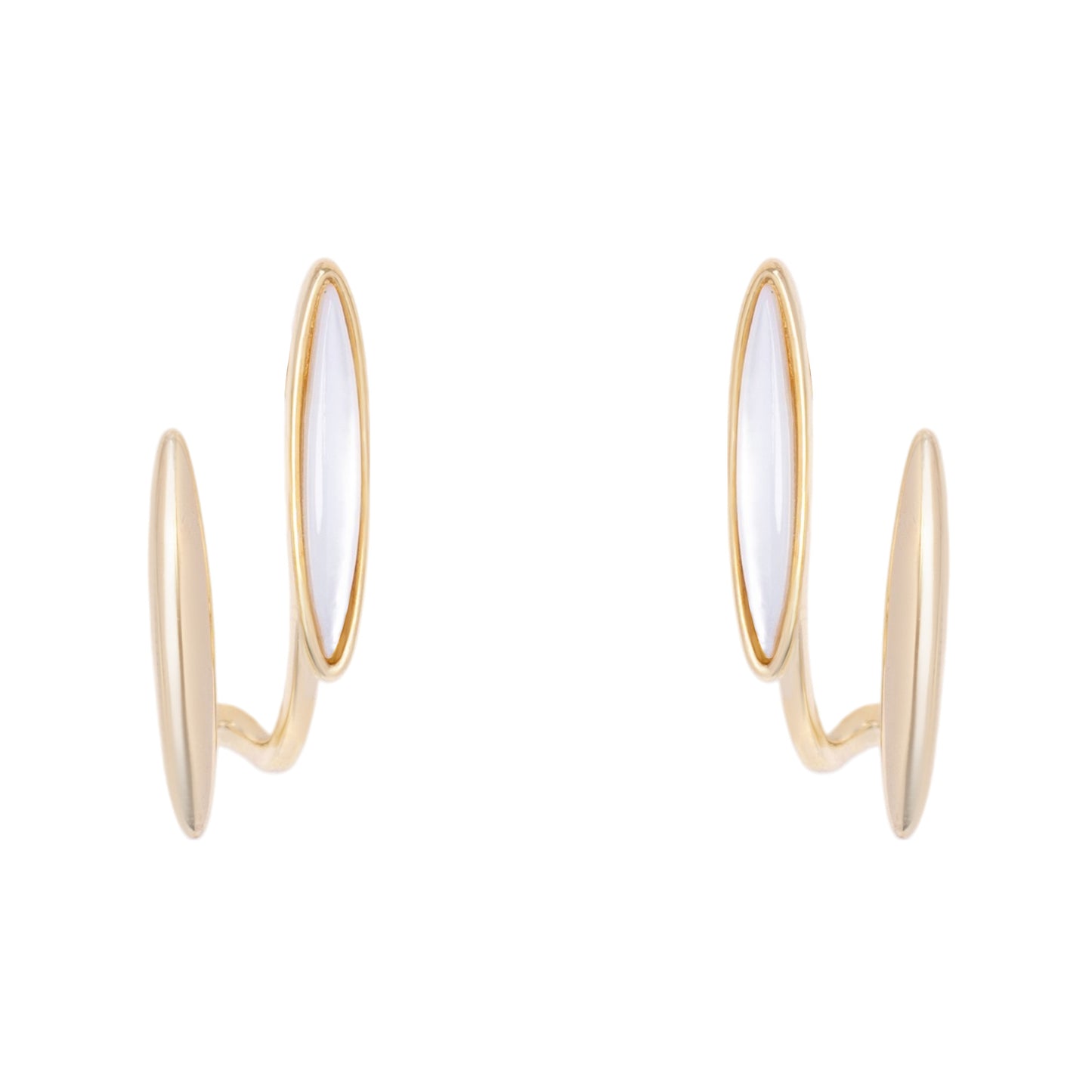 Duo Oval Earring