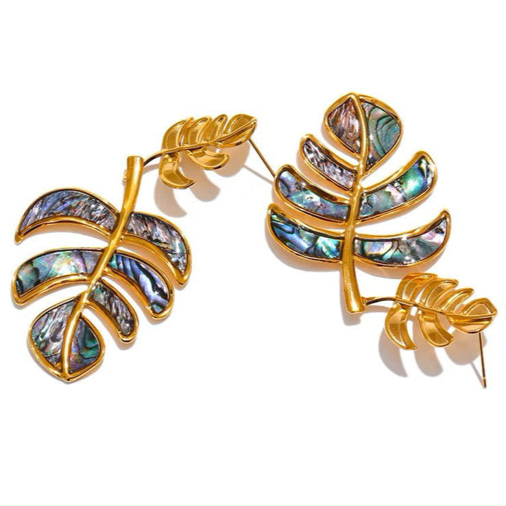 Palm Leaf Earrings