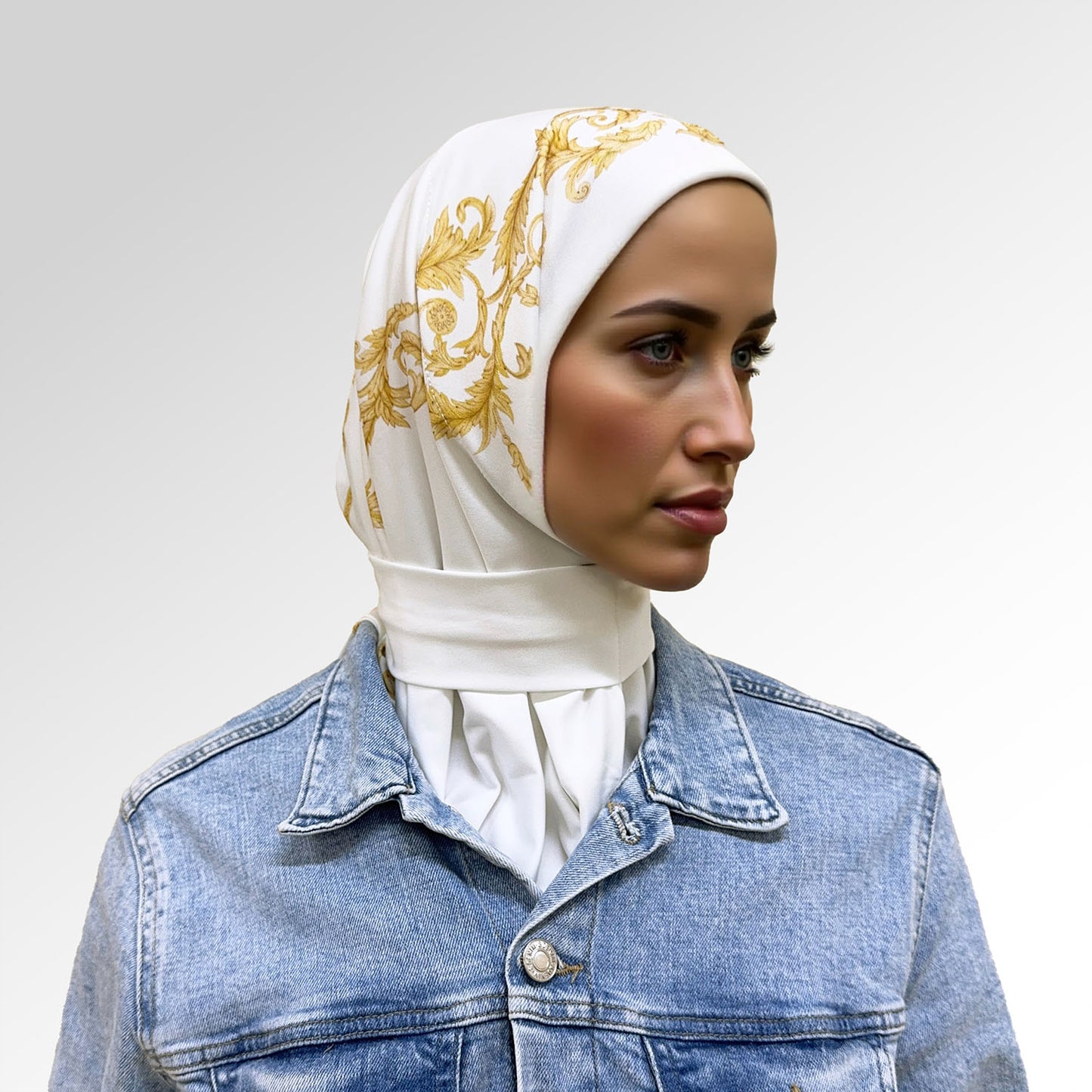 حجاب قطعة واحدة مطبوع ديجيتال