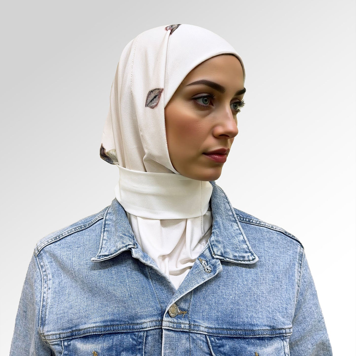 حجاب قطعة واحدة مطبوع ديجيتال