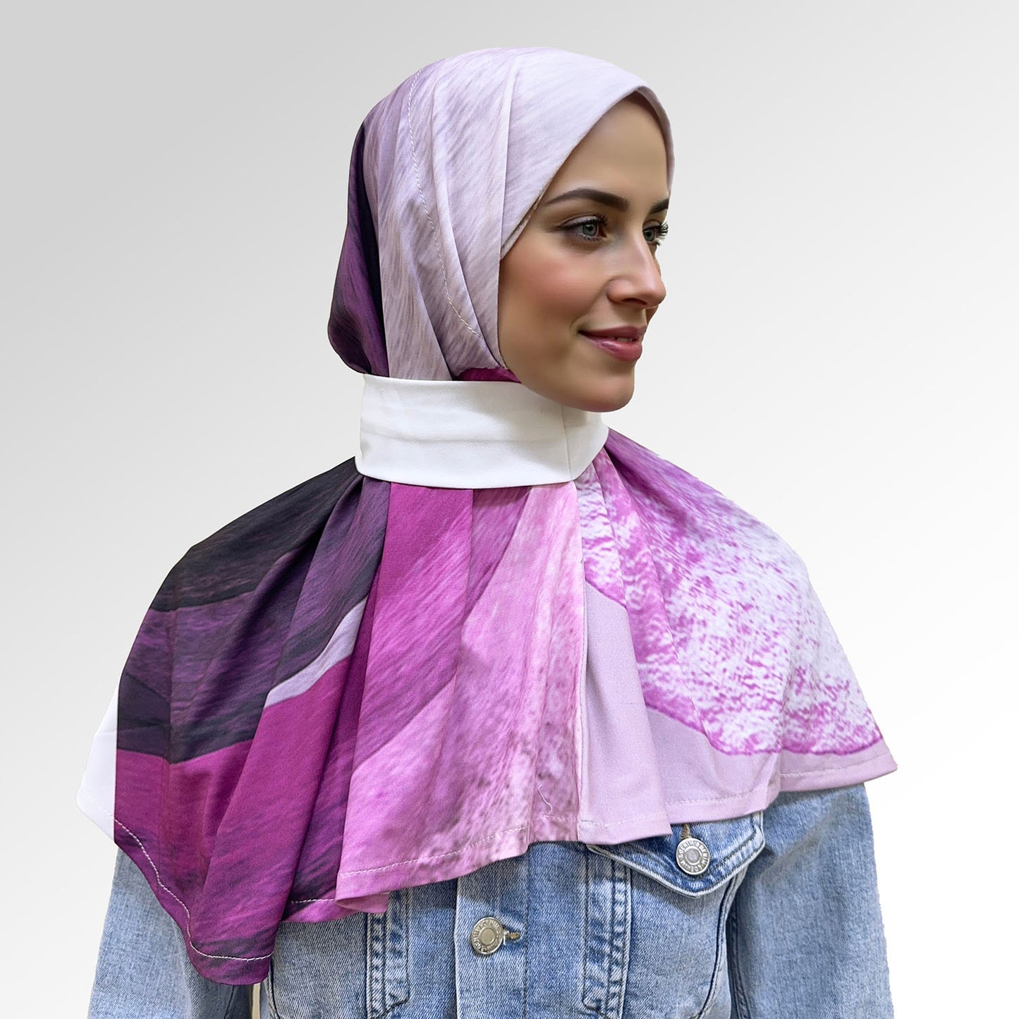 حجاب قطعة واحدة مطبوع ديجيتال
