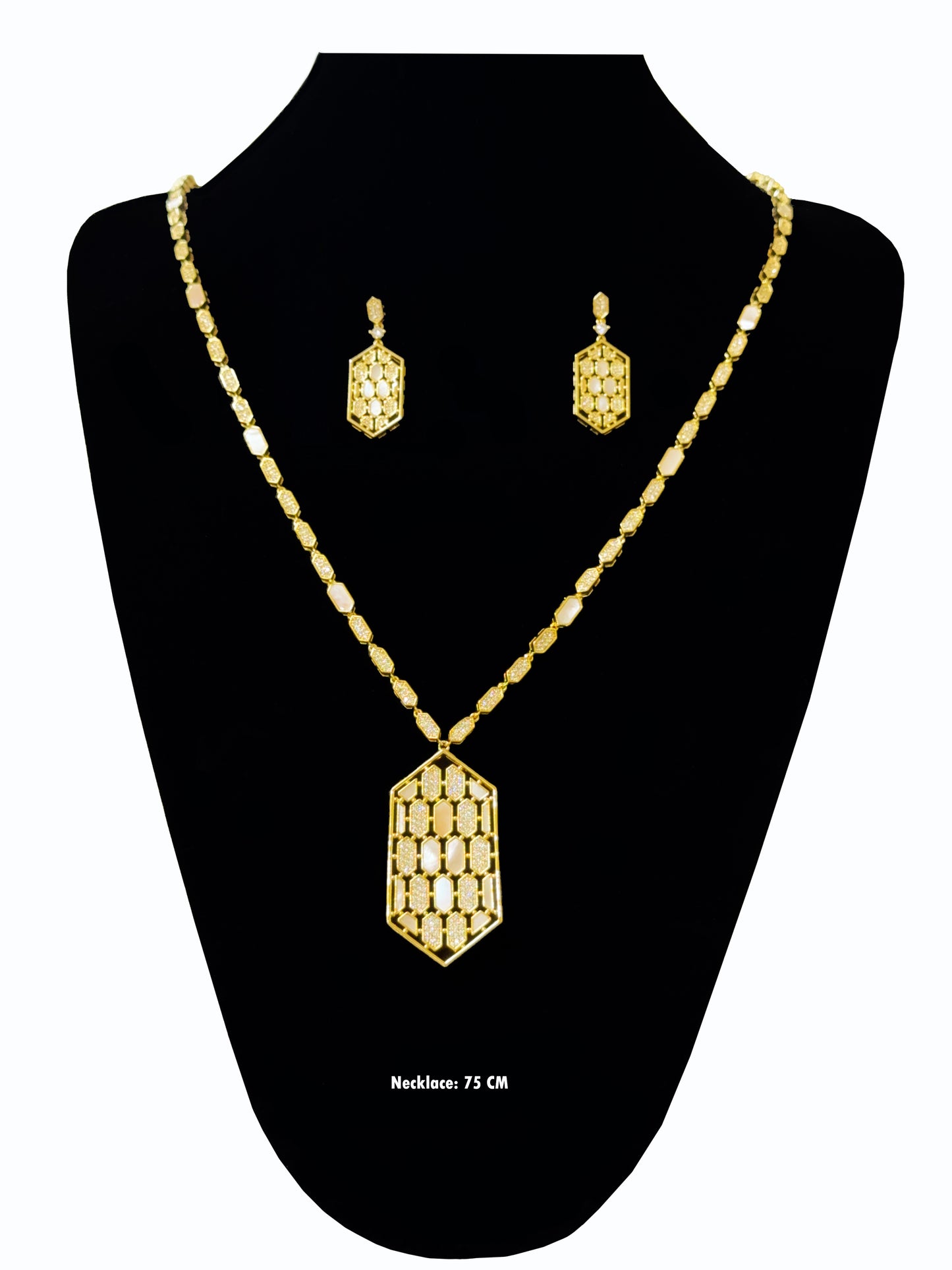 Golden Mosaic Long Chain Set