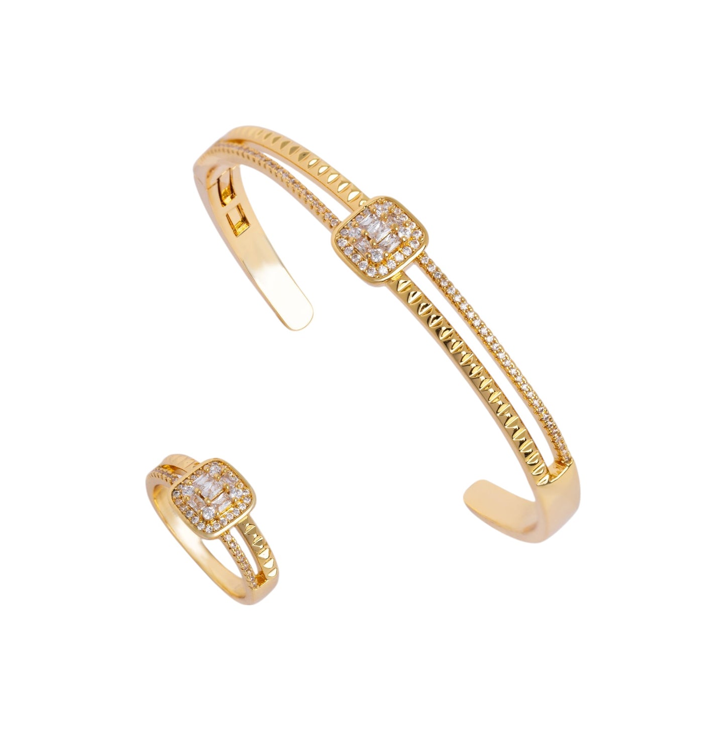 Baguette Grace Bangle Set