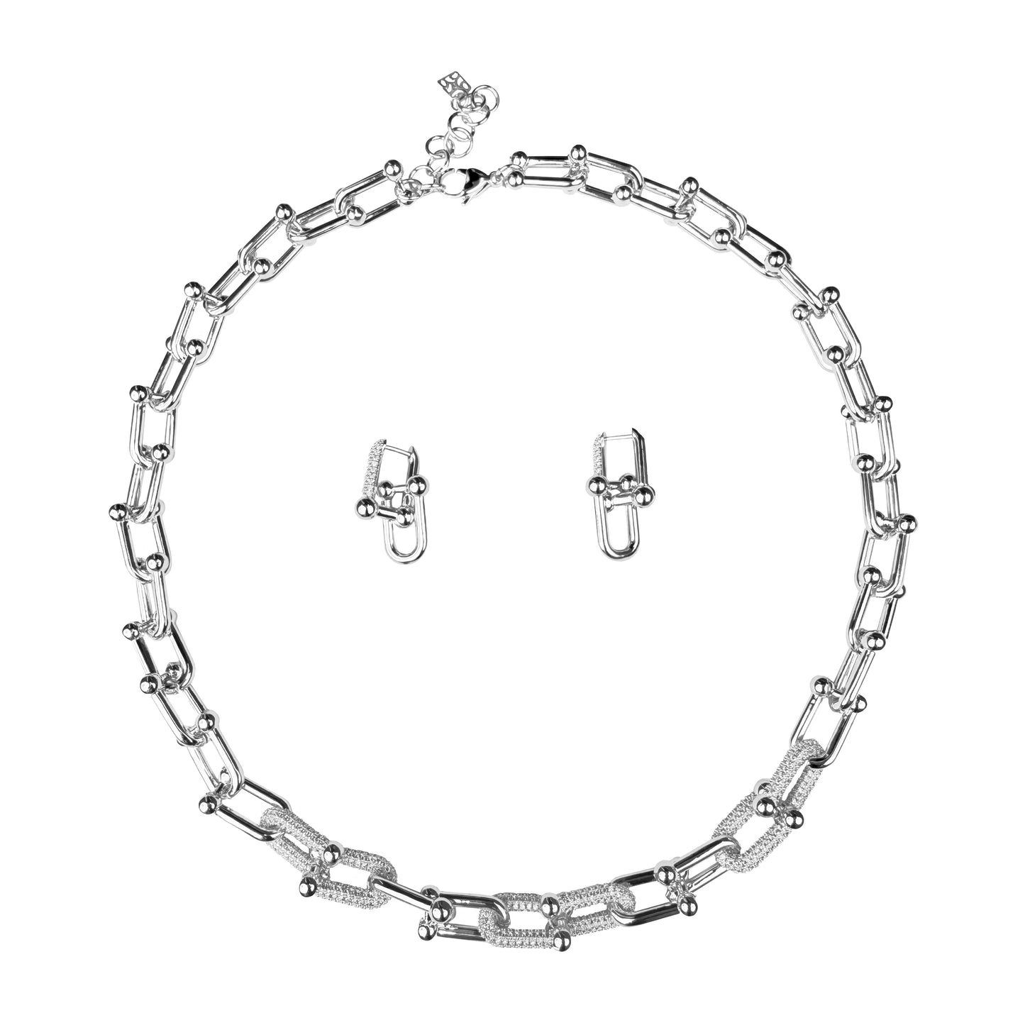 "Elite Set" – Modern Shine in Silver Touch