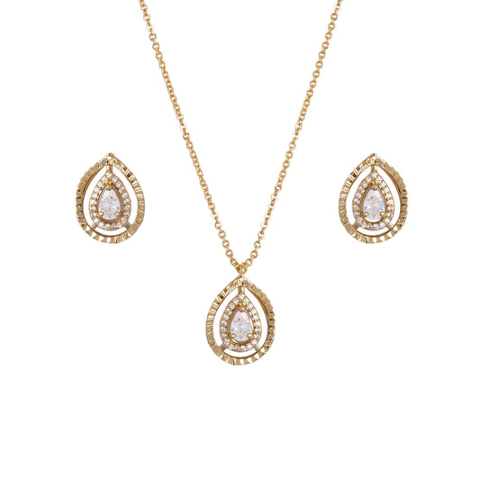 Halo Sparkle Necklace Set