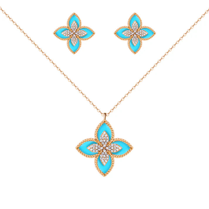 Chic Flora Necklace Set