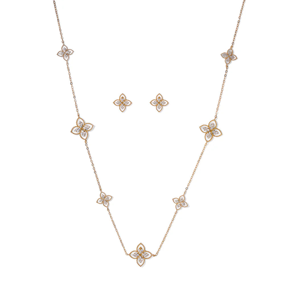 Floral Grace Long Chain Set