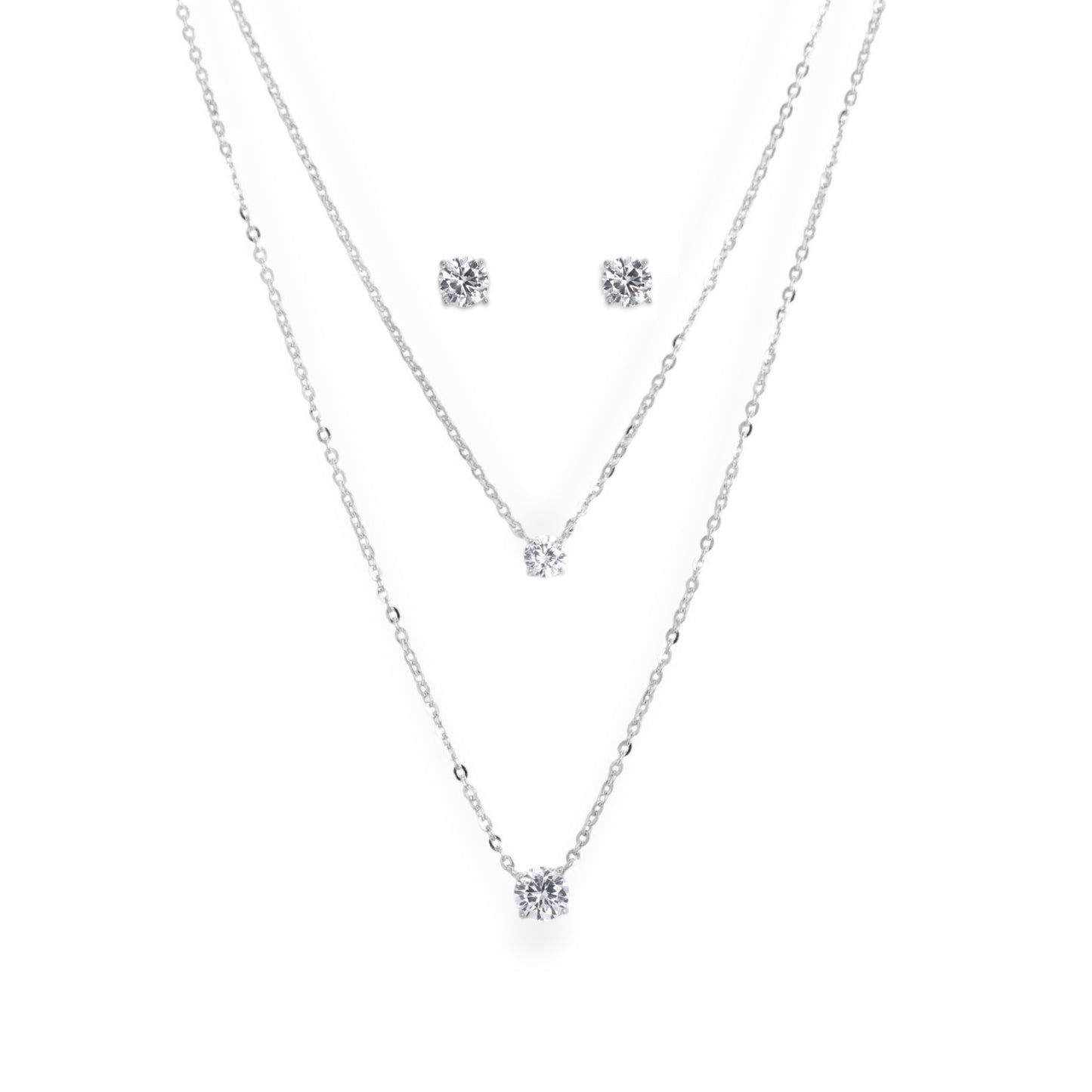 Amber Stone Necklace Set