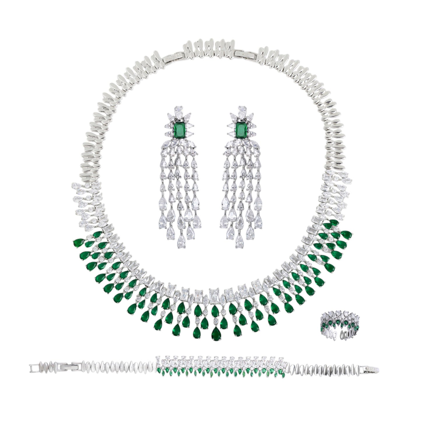 Glamorous Shiny Necklace Set