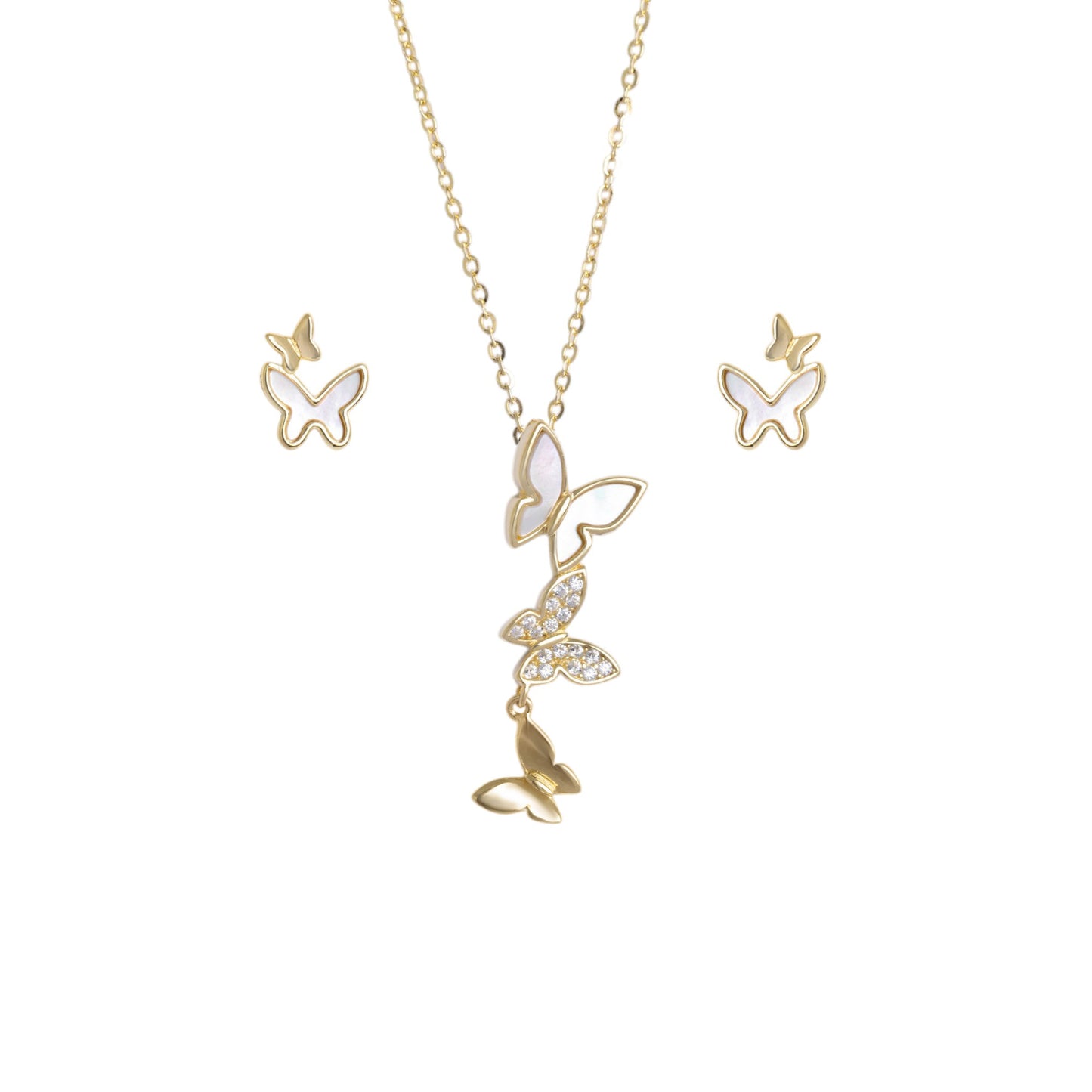Whispering Butterfly Necklace Set