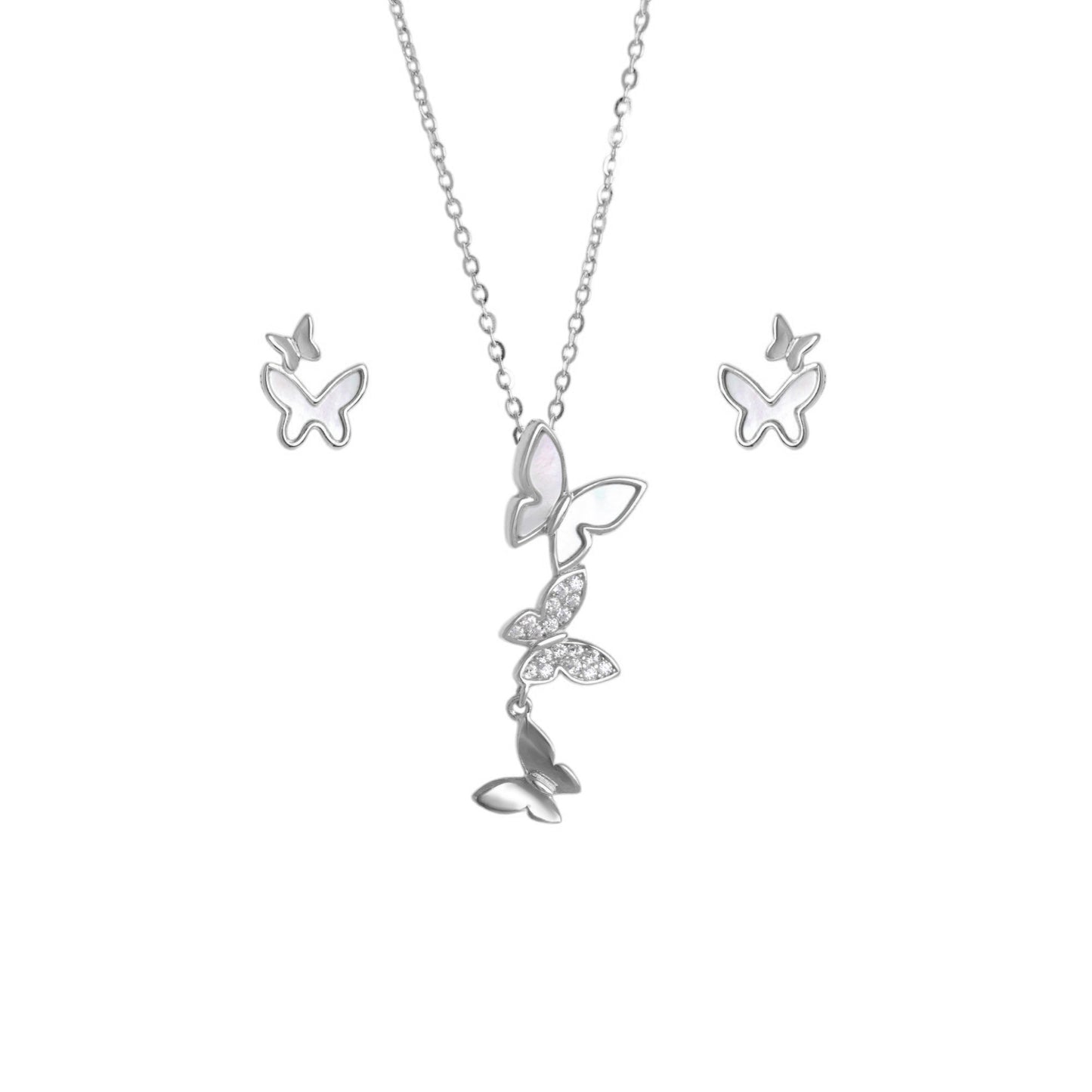 Whispering Butterfly Necklace Set