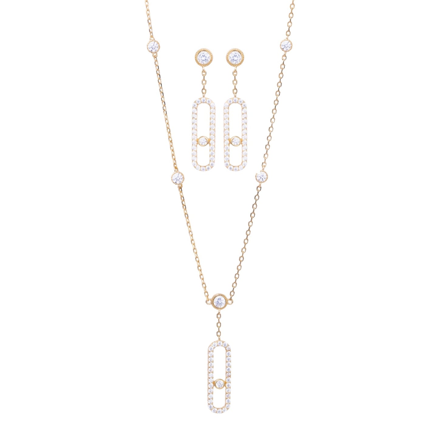 Graceful Oval Necklace Set