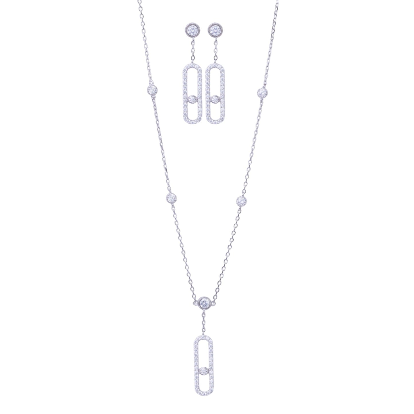 Graceful Oval Necklace Set