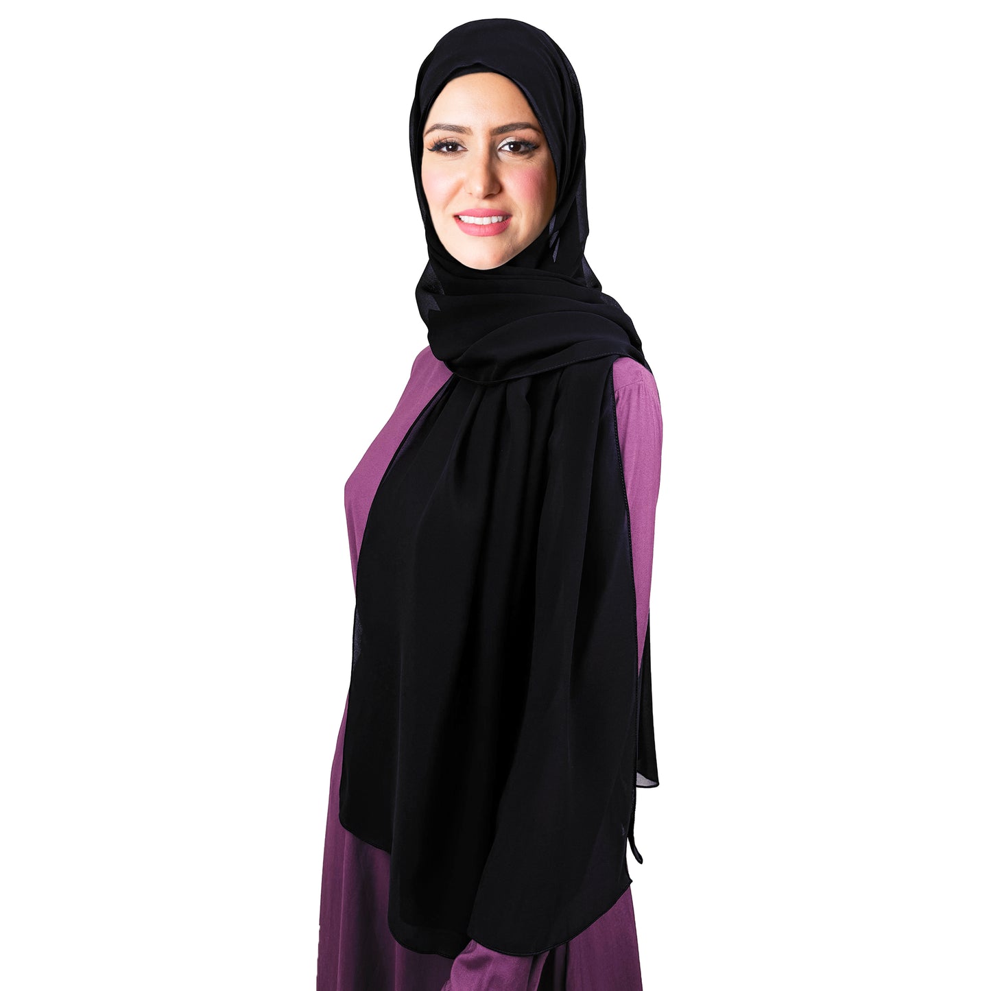 شيله ساده من الساري الياباني الفاخر لاطلالة يومية مريحة وانيقة
