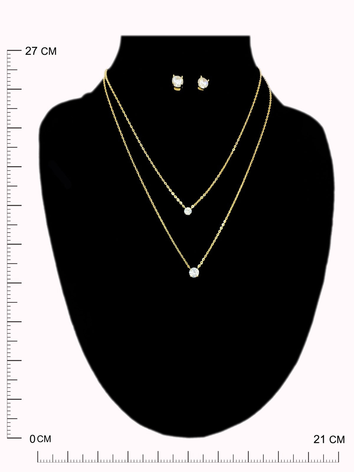 Amber Stone Necklace Set
