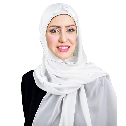 شيلة من الشيفون الاندونيسي الفاخر