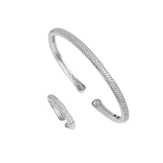 Amber Halo Bangle Set