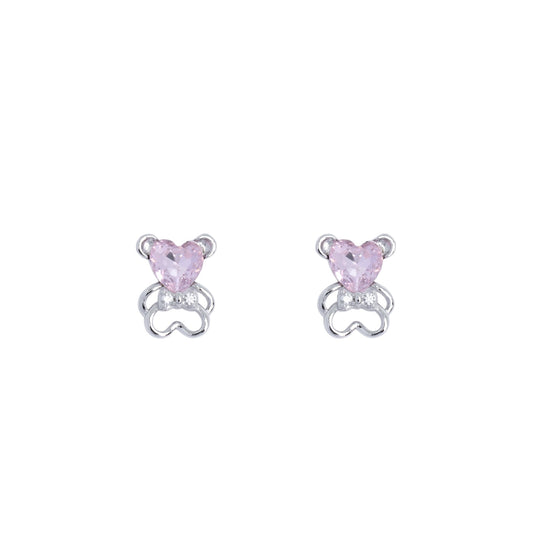 Bear Heart Earring