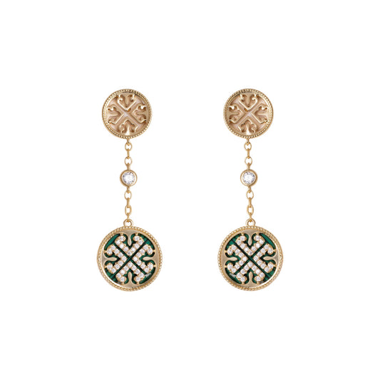 Golden Drop Earrings