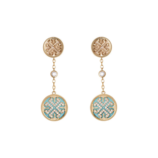 Golden Drop Earrings
