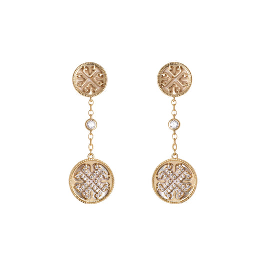 Golden Drop Earrings