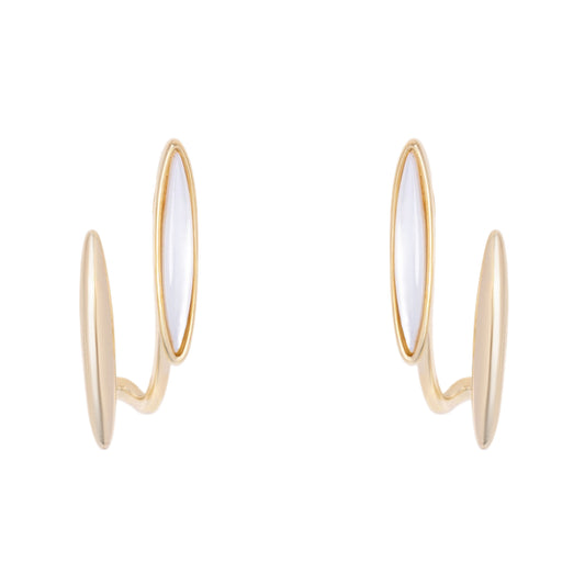Duo Oval Earring