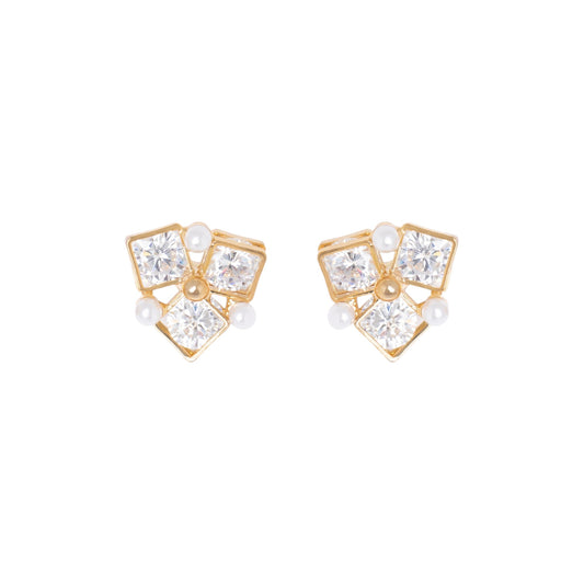 Floral Crystal Earrings