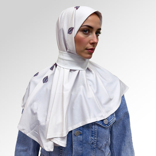 حجاب قطعة واحدة مطبوع ديجيتال