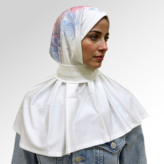 حجاب قطعة واحدة مطبوع ديجيتال