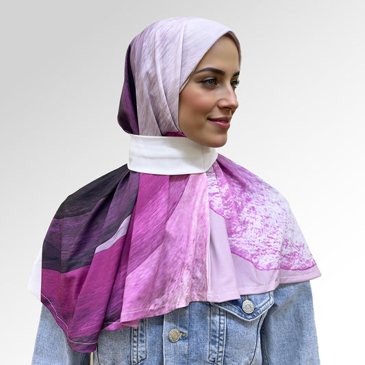 حجاب قطعة واحدة مطبوع ديجيتال