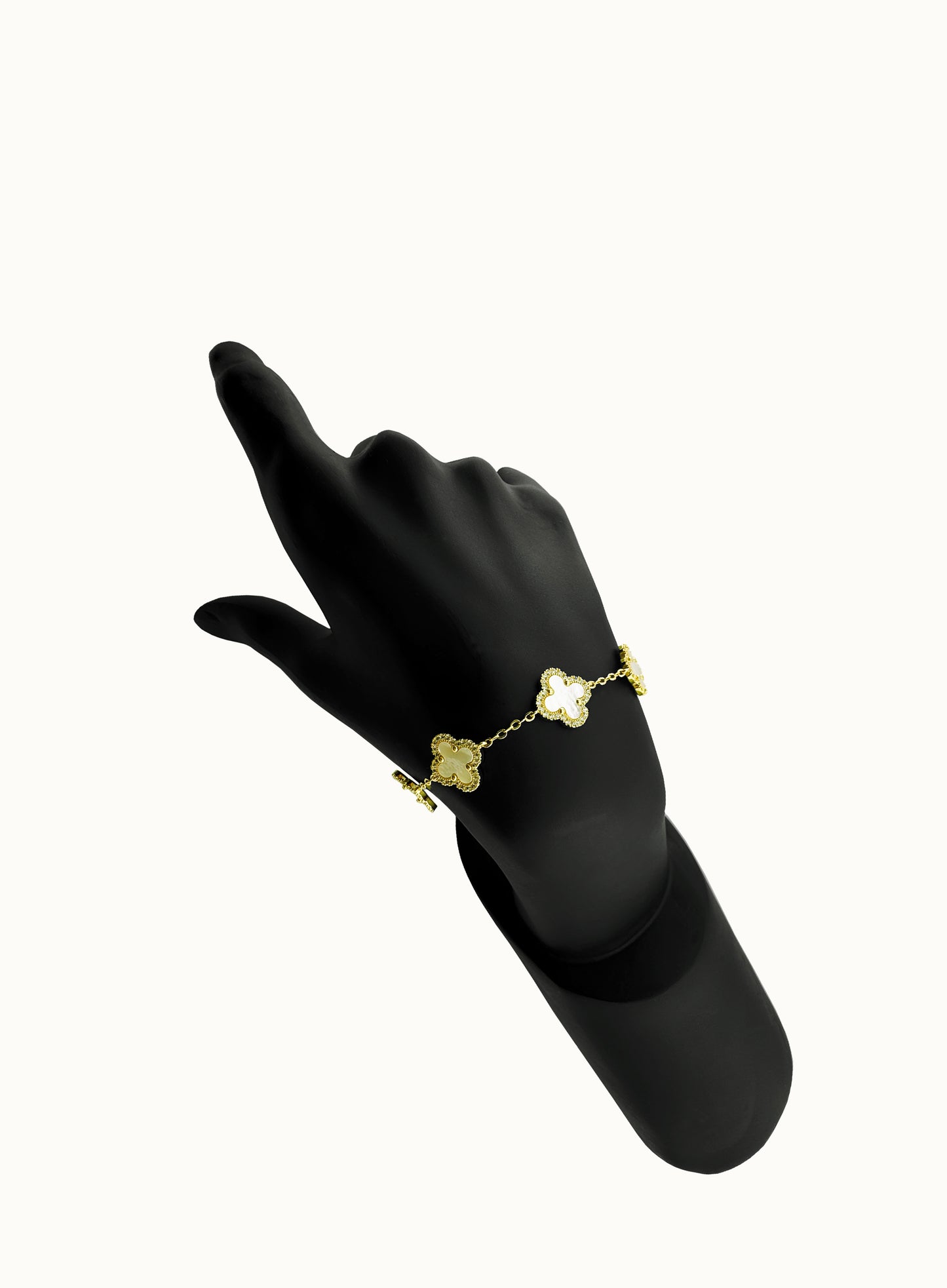 "Shell Bloom" Traditional Bracelet with Mother-of-Pearl Inlay