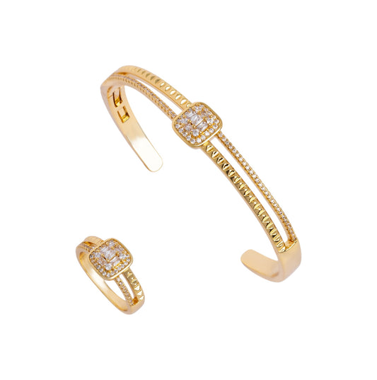 Baguette Grace Bangle Set