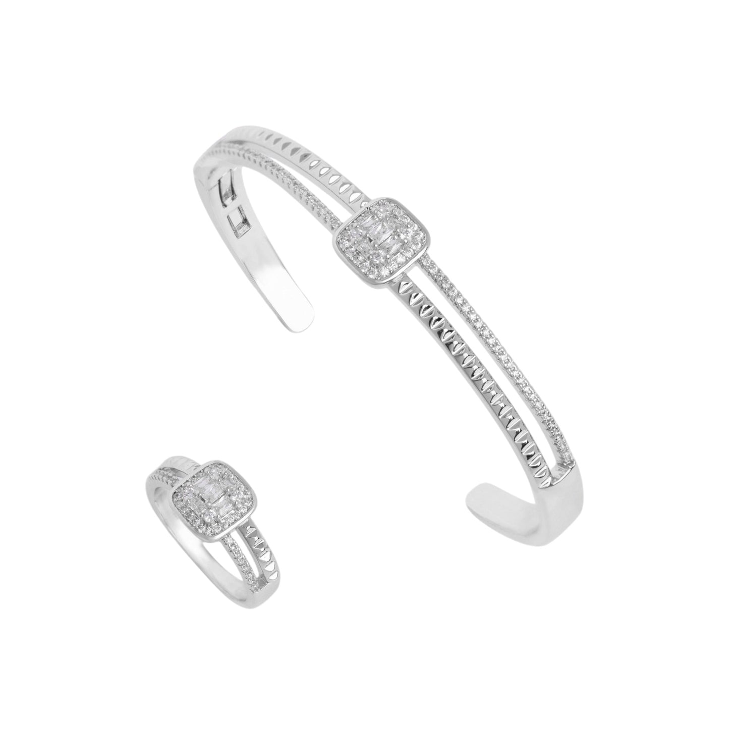 Baguette Grace Bangle Set