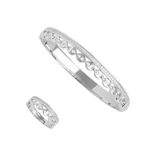 Curved Link Bangle Set