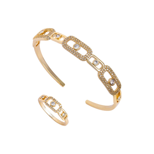 Chain Link Bangle Set