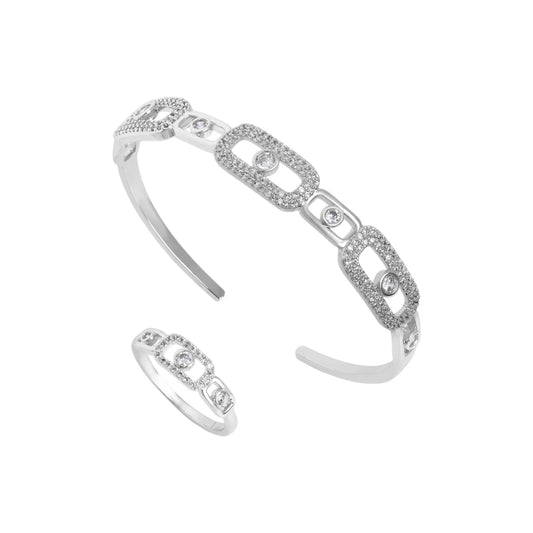 Chain Link Bangle Set