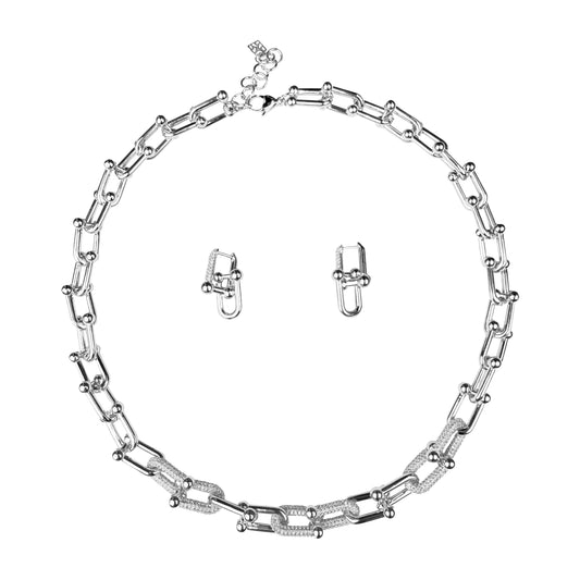 "Elite Set" – Modern Shine in Silver Touch