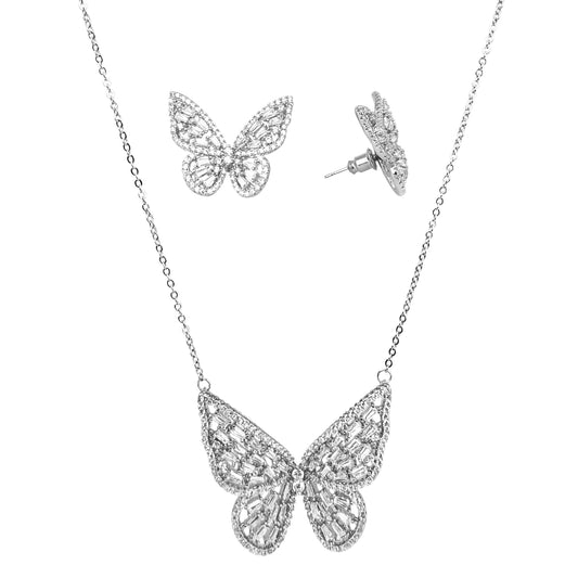 "Silver Butterfly" Set – Feminine & Elegant