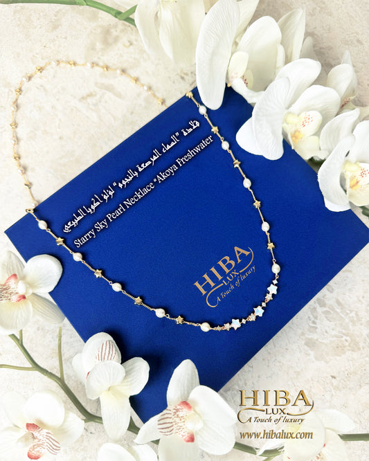 Starry Sky "Akoya Freshwater" Pearl Long Necklace