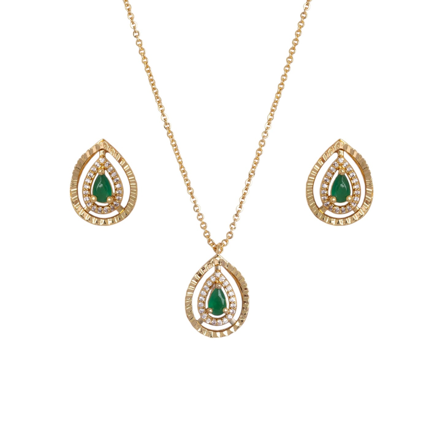 Halo Sparkle Necklace Set