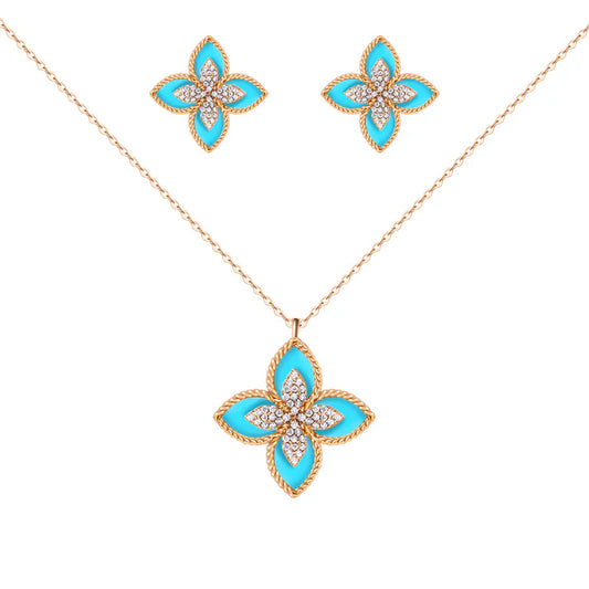 Chic Flora Necklace Set