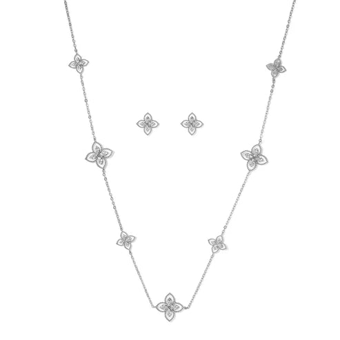Floral Grace Long Chain Set