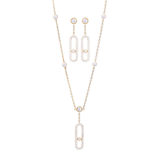 Graceful Oval Necklace Set