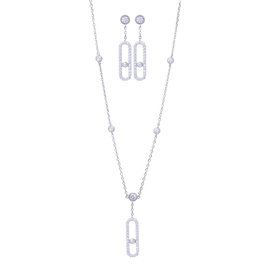 Graceful Oval Necklace Set
