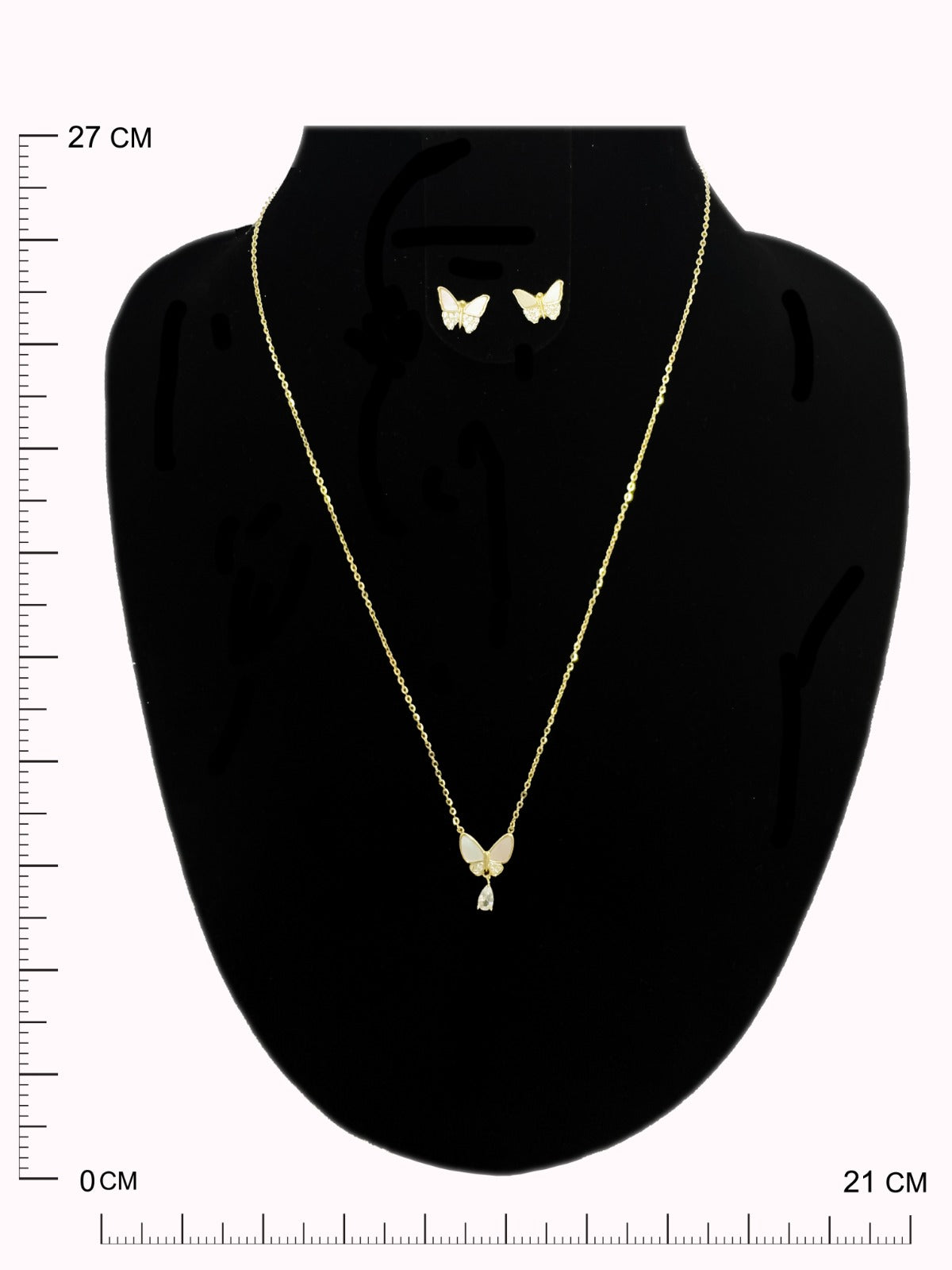 Crystal Wing Necklace Set